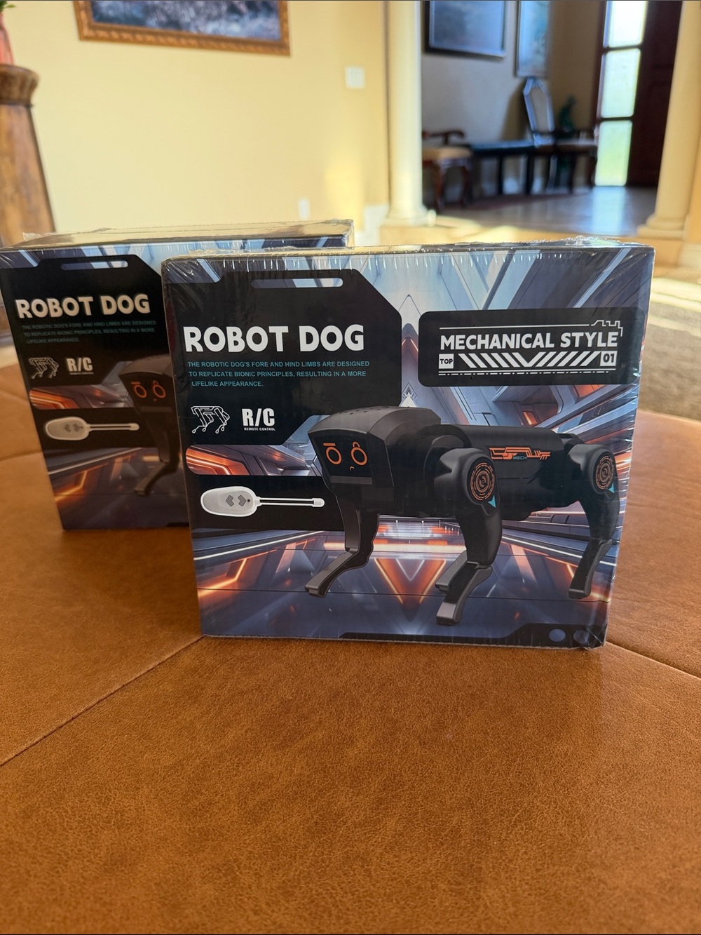 Robot Dog R/C Mechanical Style Electronic Pet - Black